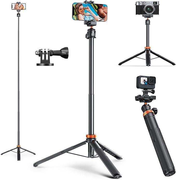 K&F Concept 62'' Phone Mounted Tripod